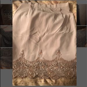 Badgley Mischka sequin dress skirt